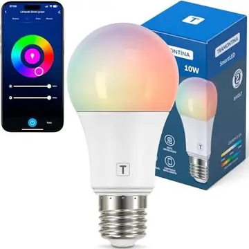 lâmpada inteligente tramontina smart led e27 10w wifi bluetooth
