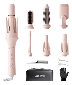 modelador de cabelo automático 7 em 1 cabeça intercambiável