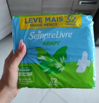 absorvente sempre livre absorvente externo adapt suave 32 un