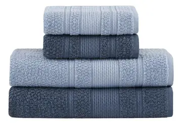 toalhas buddemeyer bella extra soft banho 4 peças azul claro azul marinho