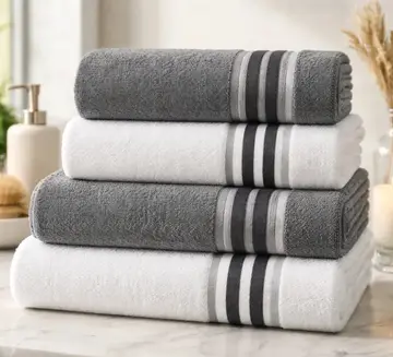 roupas de cama e banho camesa spin jogo toalha banho e rosto 4 peças algodão