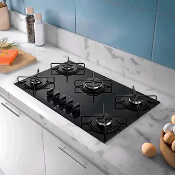 cooktop atlas agile up mega chama 5 bocas a gás