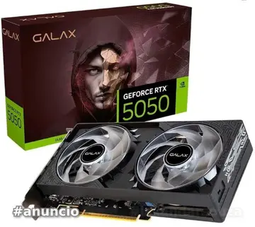 placa de vídeo galax rtx 5050 8gb black gf 1-click oc teclab lite 128bits gddr6