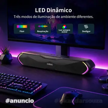 soundbar coibeu estéreo 1200mah 85db