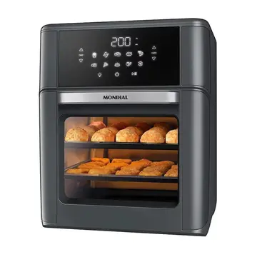 fritadeira air fryer oven mondial afon-12l-fg 12l digital 2000w