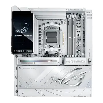 placa mãe asus rog crosshair x870e glacial amd am5 atx ddr5 wi-fi 7 bluetooth branco 90mb1nq0-m0eay0
