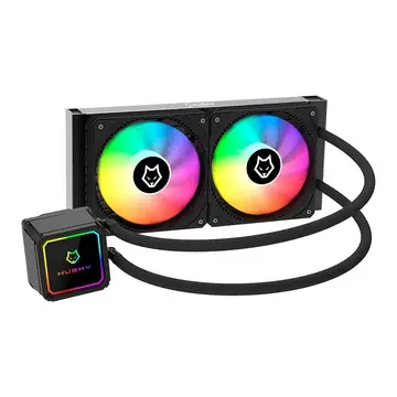 water cooler husky freezy hwt200pt 240mm argb preto amd e intel