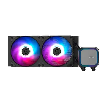 water cooler msi mag coreliquid a13 argb 240mm intel e amd preto
