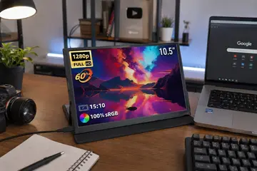 monitor portátil zsus 10,5 fhd 60hz ips 100% srgb