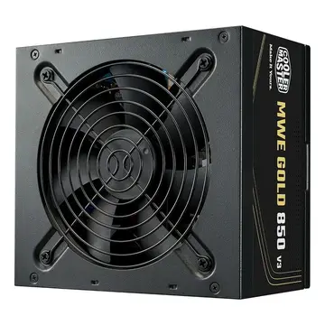 fonte de alimentação cooler master mwe gold 850 v3 850w 80 plus ouro atx 3.1 preto mpe-8506-acag-bbrgpcr