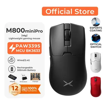 mouse delux m800mini wireless gaming 46g paw3395 1000hz