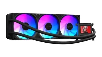 refrigeracao para pc kalkan aura lcd pto argb com display lcd custom 360