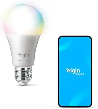eletrodomésticos elgin lâmpada inteligente 15w smart color rgb wifi