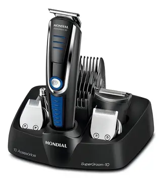 aparador de pelos mondial super groom 10 bg-03 6w bivolt