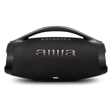 caixa de som aiwa boombox bluetooth aws-bbs-01b 200w