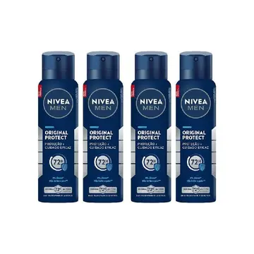 perfumaria nivea men protect antitranspirante aerossol 150ml kit 4