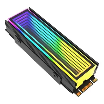 dissipador para ssd delta cn510 argb 5v 3 pinos aura sync