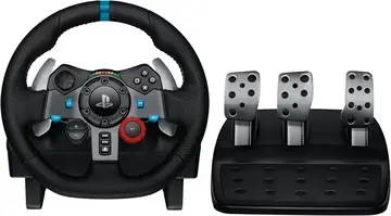 volante e pedais logitech g29 driving force com force feedback ps5 ps4 ps3 pc