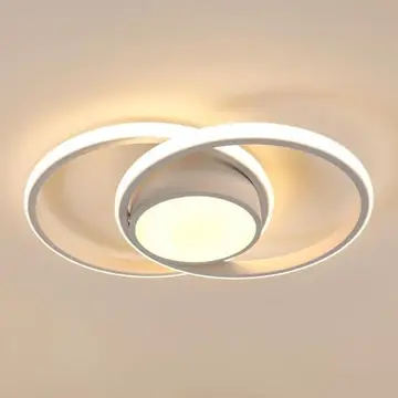 BEMMY Luminária de Teto, Lustre Redondo, Quarto, Cozinha, Sala de Estar, Decoração, Luz de Teto Regulável, Lustre de iluminação tricolor 85-
