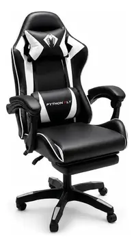 Cadeira Gamer Python Fly GC01 Ergonômica com Apoio para Pés e Encosto Reclinável até 150kg