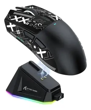 Mouse Gamer Sem Fio Attack Shark X11 Com Base De Carga