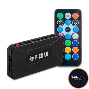 controladora pichau feather p1 5p pwm 4pin 5p argb pg-arpw-bk01