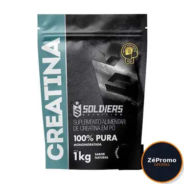 suplemento alimentar soldiers nutrition creatina monohidratada em pó 1kg 100% pura importada