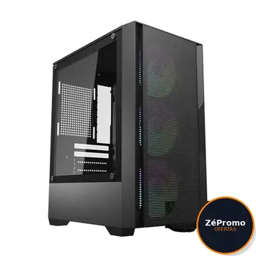 gabinete gamer aigo darkflash c195m mesh rainbow mini-tower 3 fans preto