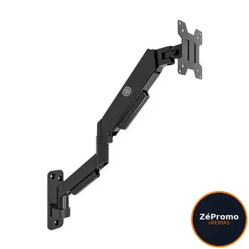 suporte articulado de parede para monitor zinnia fortress 100 pro 17 a 32 polegadas pistão a gás