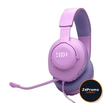 headset gamer jbl quantum 100m2 over ear microfone removivel rosa