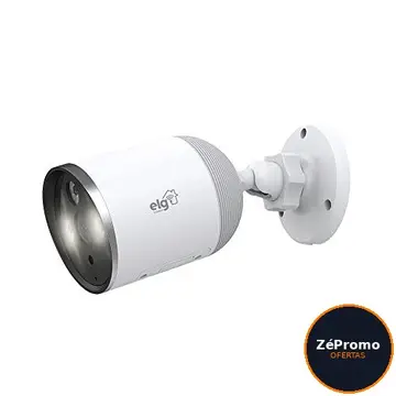 câmera de segurança elg shcf601 full color 1080p ip65 wi-fi inteligente branco