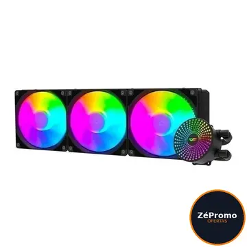 water cooler aigo darkflash dc360 radiant argb 360mm preto dc360bk