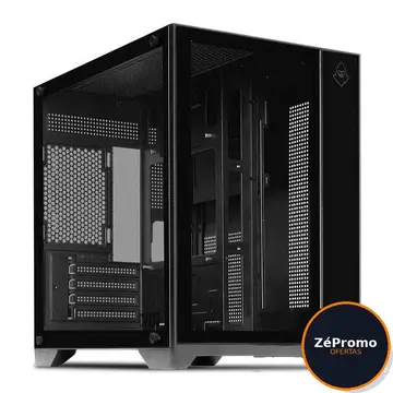 gabinete gamer mancer cv100 mid-tower lateral de vidro preto