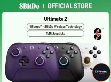 controle gamer 8bitdo ultimate 2 wireless com doca de carregamento