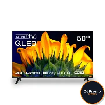 smart tv hq 50 qled 4k uhd dolby audio wi-fi bluetooth 3 hdmi 2 usb netflix prime video bivolt