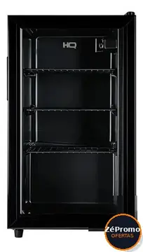 frigobar hq expositor vertical 85 litros preto