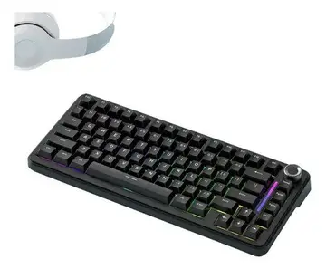 Teclado Mecânico Gamer Sem Fio Freewolf F75 Rgb