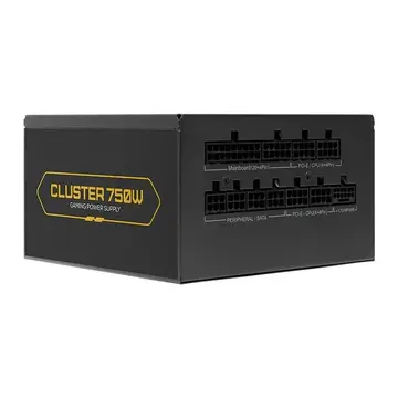 Fonte Pichau Cluster, 750W, PCIe 5.0, Full Modular, Cybenetics Gold, Preto, PG-CL750-BK01