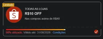 🏷 Cupom: 3U4M050