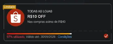 🏷 Cupom: O1V0LT4MOS
