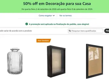 🏷 50% off em Decoração para sua Casa