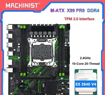 Placa Mãe X99 Machinist PR9 + Processador Xeon E5 2640 V4