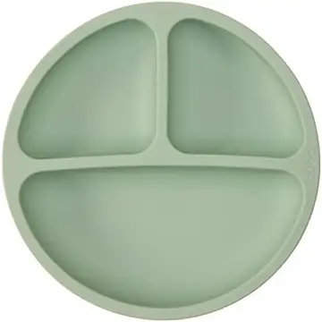 pratinho buba silicone com ventosa verde