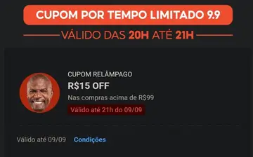 Última Chance, Novo cupom shopee !