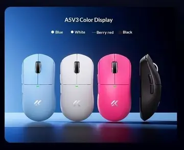 Mouse Mchose A5 V3 Ultra, Paw 3395, 8000Hz, Switch mecânico
