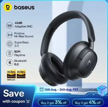 fone de ouvido baseus eh10 anc