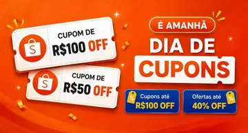Vem ai, Dia de Cupons Shopee !