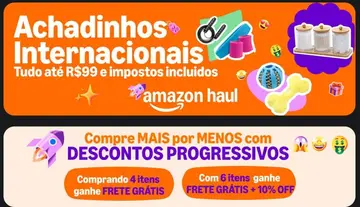 Comprando 4 itens ganha frete Grátis