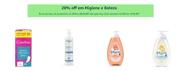 🏷 20% OFF em Higiene e Beleza