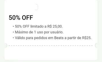 Cupom Zé Delivery - 50% limitado a